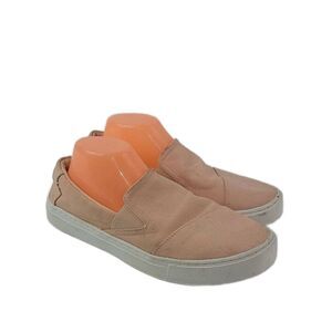 Toms Salmon Luca Canvas Wrapped Round-Toe Slip-On Sneakers